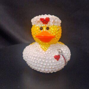 Nurse Bling Rubber Duck, Jeep Duck, Bedazzled, Fun, Cool, Unique Gift, Medical